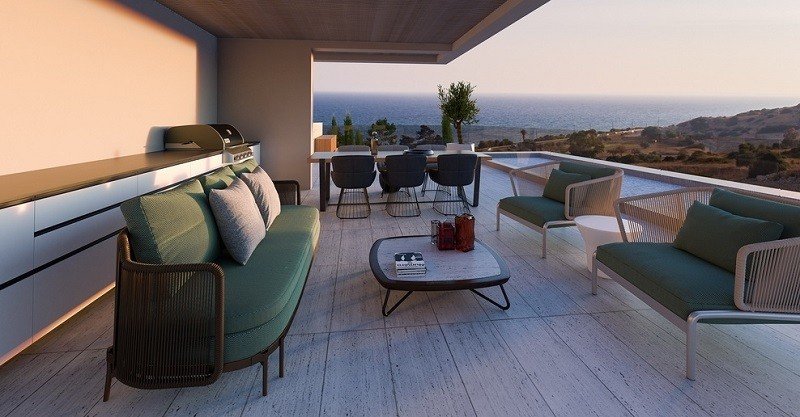 Apartment (Penthouse) in Amathounta, Limassol for Sale