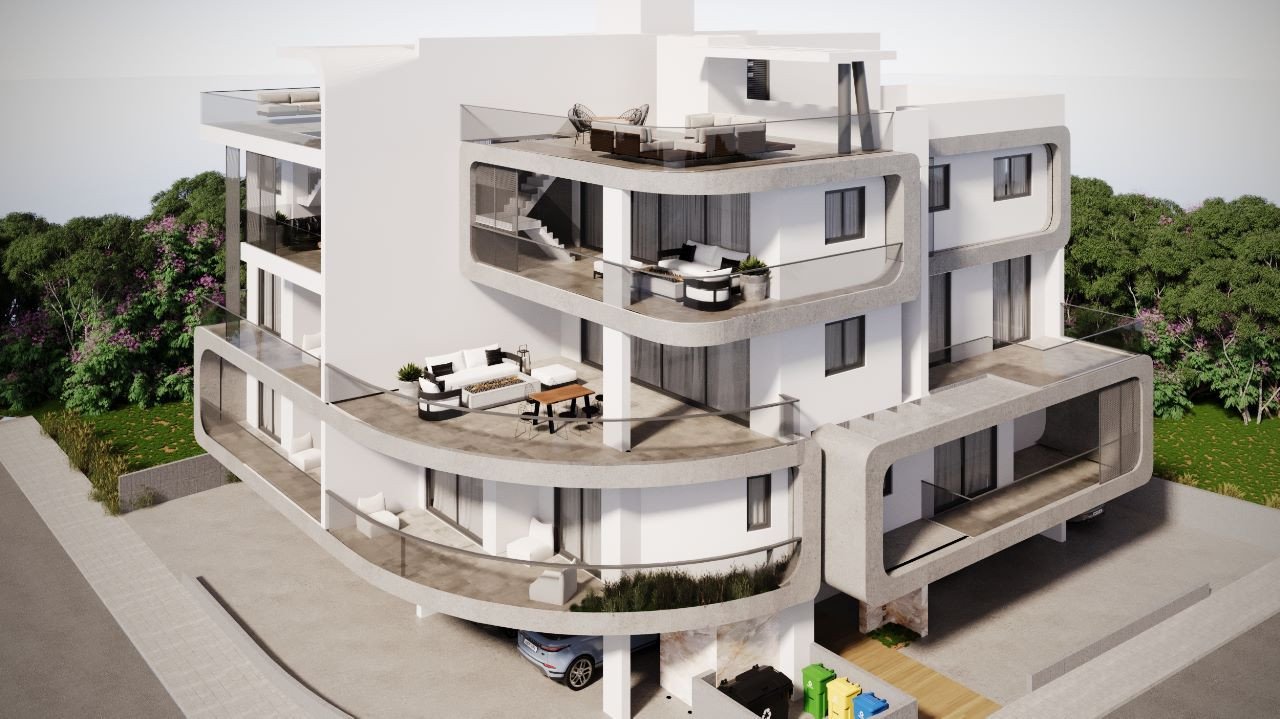 Apartment (Penthouse) in Aradippou, Larnaca for Sale