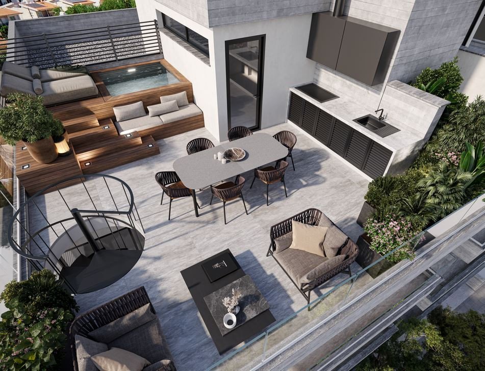 Apartment (Penthouse) in Mesa Geitonia, Limassol for Sale