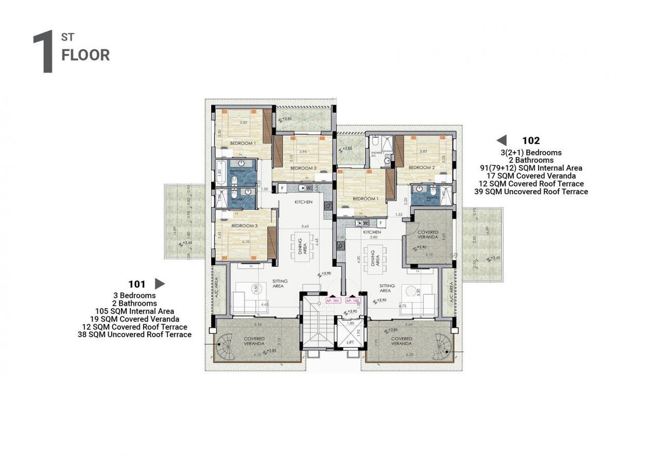 Apartment (Flat) in Faneromeni, Larnaca for Sale