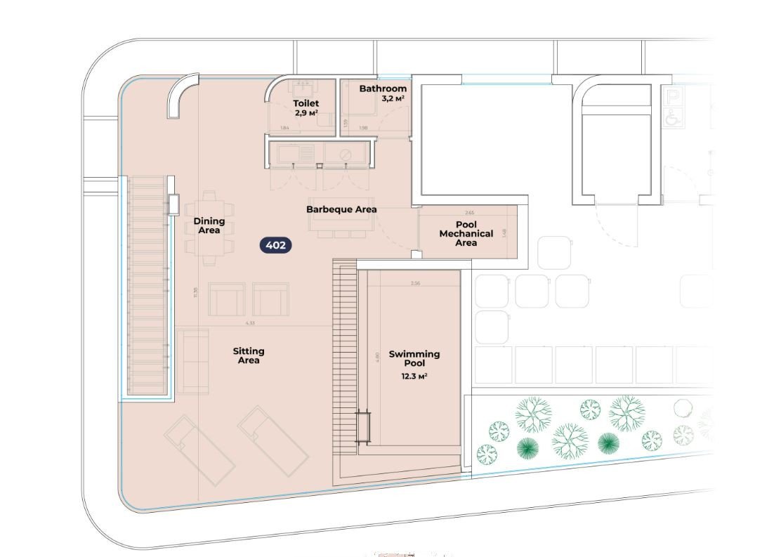 Apartment (Penthouse) in Moutagiaka Tourist Area, Limassol for Sale