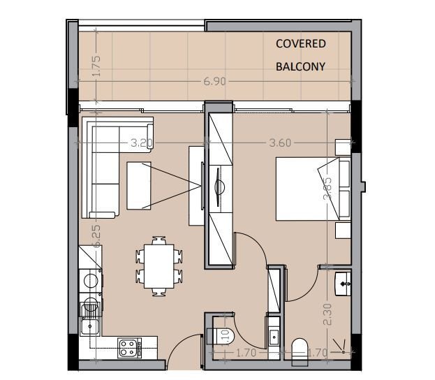Apartment (Penthouse) in Vergina, Larnaca for Sale