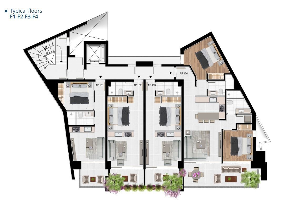 Apartment (Flat) in Larnaca Centre, Larnaca for Sale