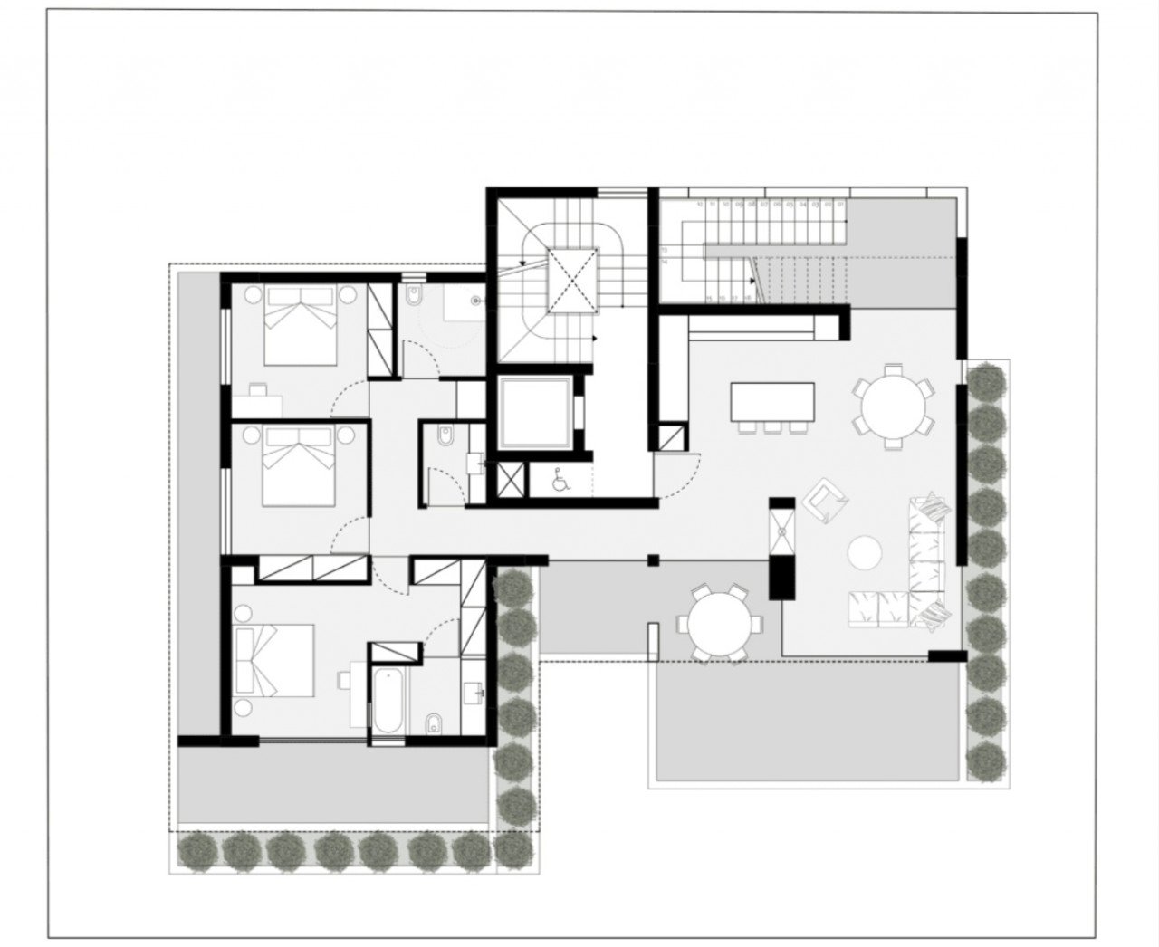 Apartment (Penthouse) in Germasoyia Village, Limassol for Sale