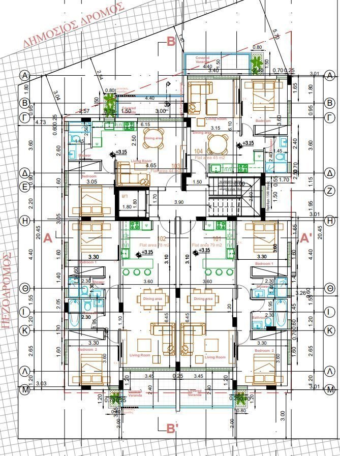 Apartment (Flat) in Oroklini, Larnaca for Sale