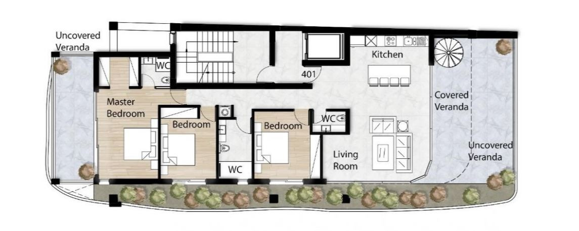 Apartment (Penthouse) in Katholiki, Limassol for Sale