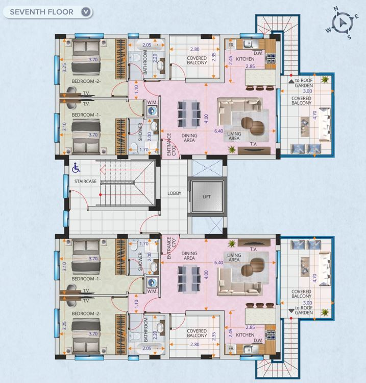 Apartment (Penthouse) in Larnaca Port, Larnaca for Sale