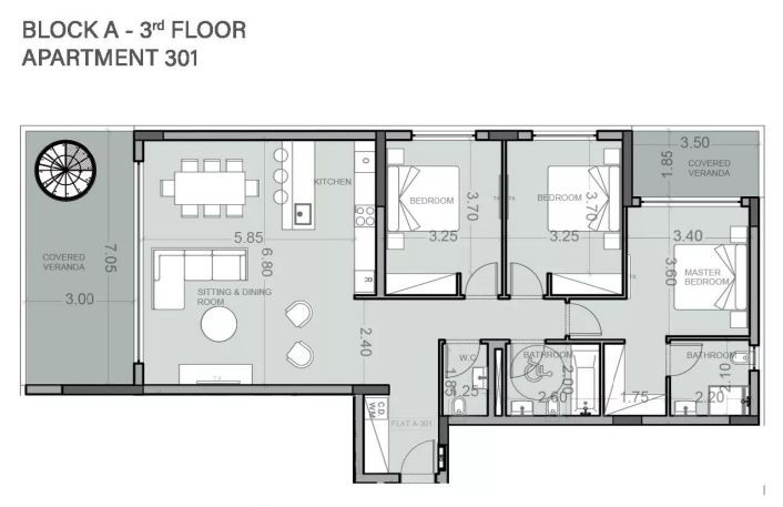 Apartment (Penthouse) in Kato Paphos, Paphos for Sale