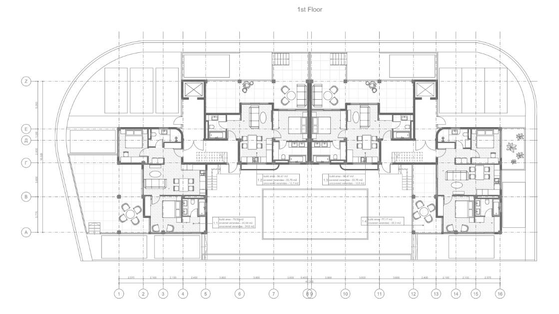 Apartment (Flat) in Tombs of the Kings, Paphos for Sale