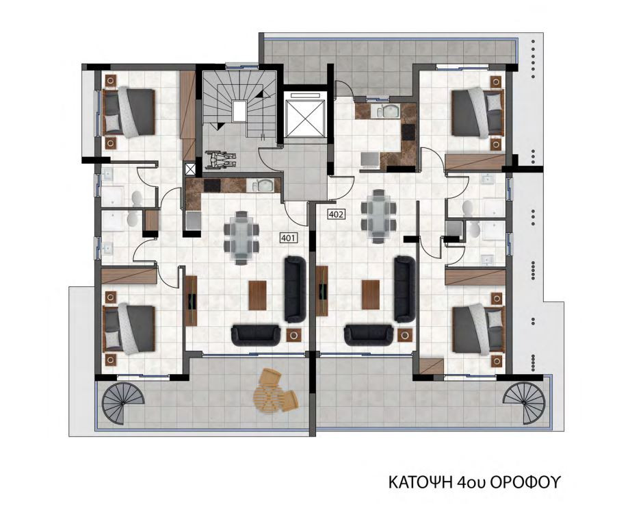 Apartment (Penthouse) in Agios Ioannis, Limassol for Sale