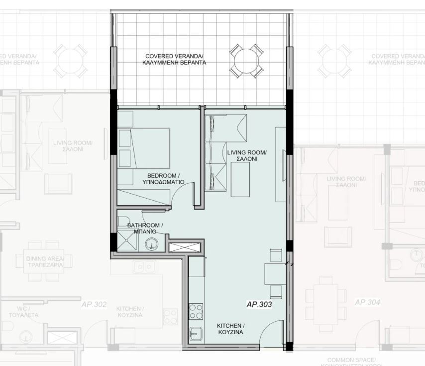 Apartment (Flat) in Mesa Geitonia, Limassol for Sale
