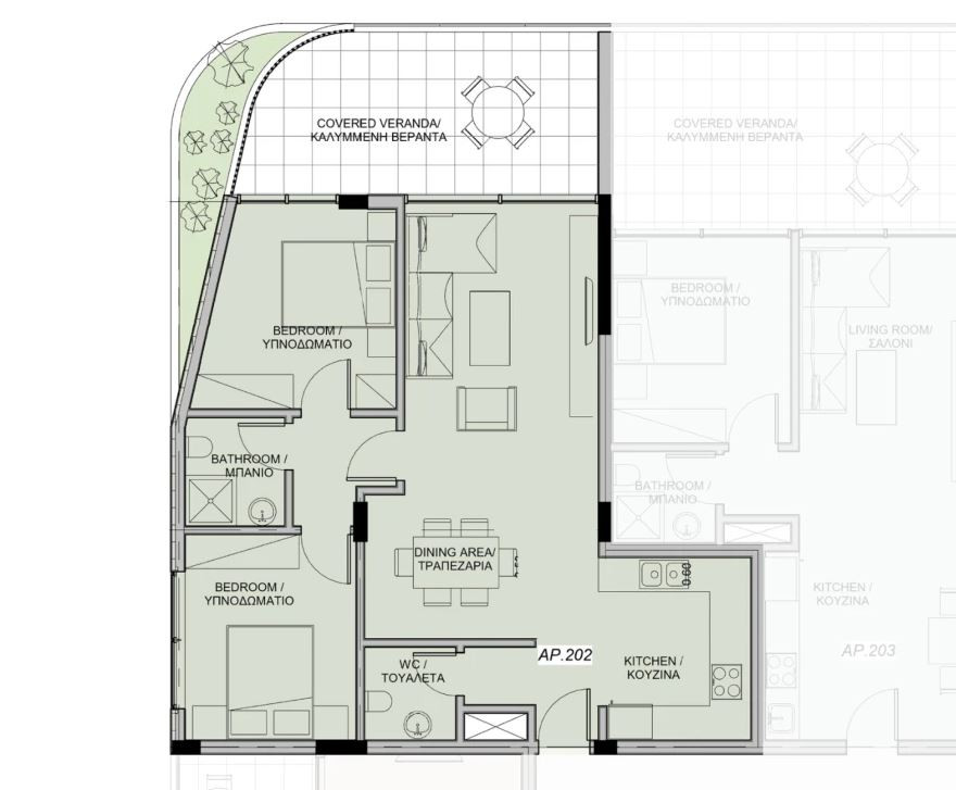 Apartment (Flat) in Mesa Geitonia, Limassol for Sale