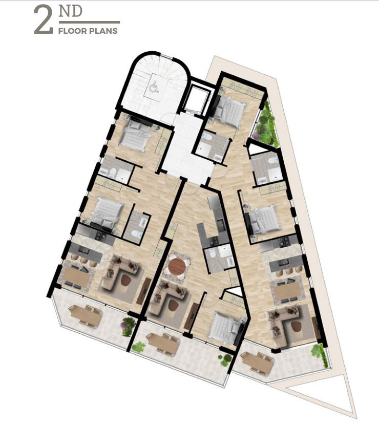 Apartment (Flat) in City Center, Paphos for Sale