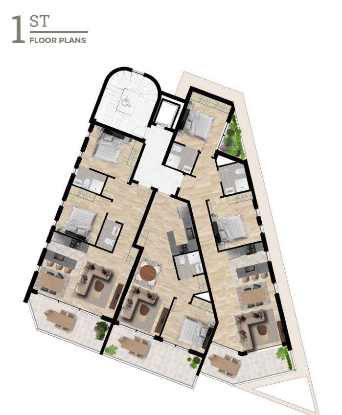 Apartment (Flat) in City Center, Paphos for Sale