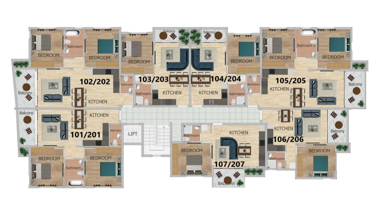 Apartment (Flat) in Oroklini, Larnaca for Sale