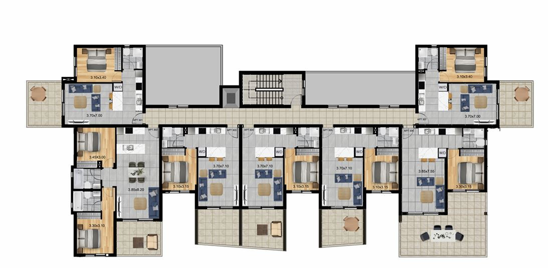Apartment (Penthouse) in Germasoyia, Limassol for Sale