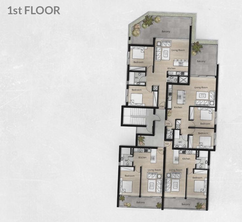 Apartment (Flat) in City Center, Limassol for Sale