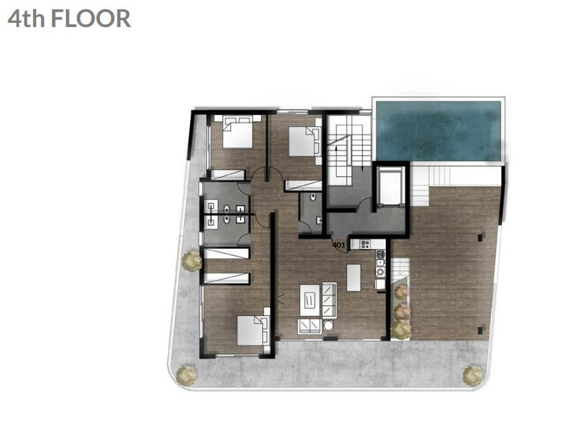 Apartment (Penthouse) in City Center, Limassol for Sale