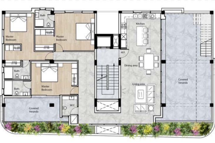 Apartment (Penthouse) in Omonoias, Limassol for Sale