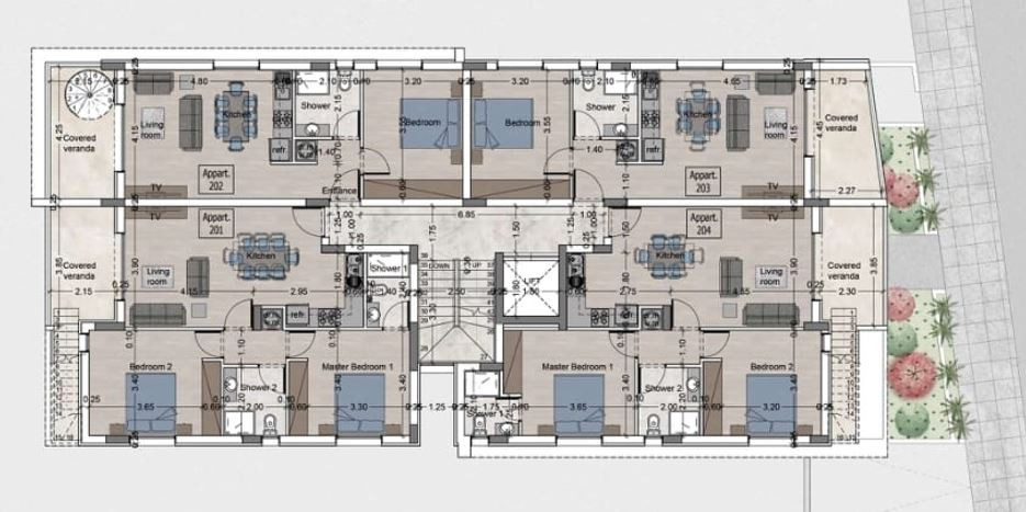 Apartment (Penthouse) in Livadia, Larnaca for Sale