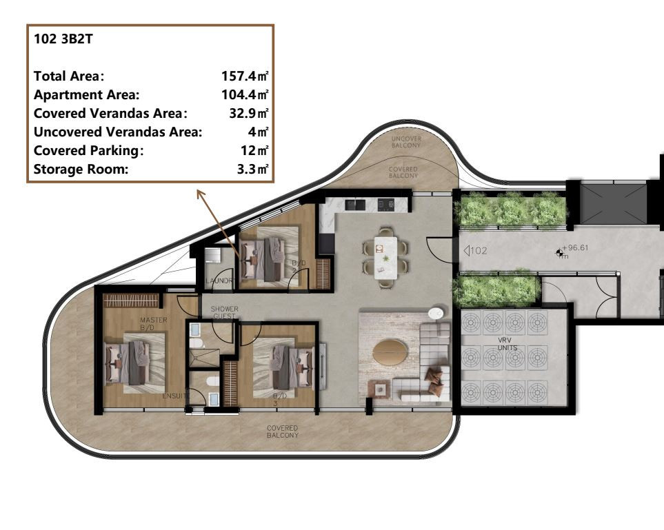 Apartment (Flat) in City Center, Paphos for Sale