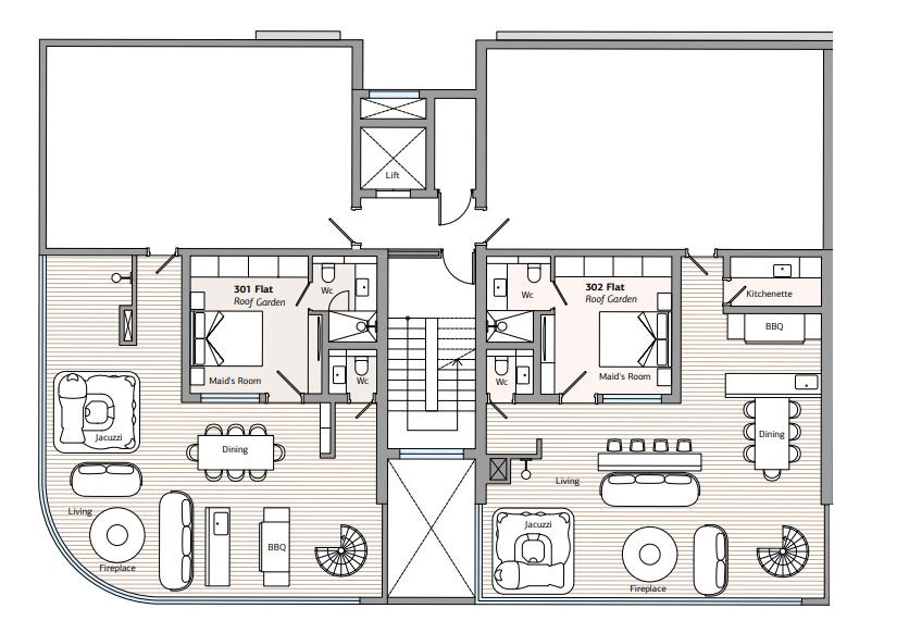 Apartment (Penthouse) in Germasoyia, Limassol for Sale