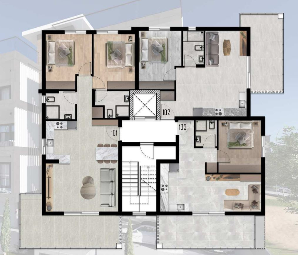 Apartment (Flat) in Tsireio, Limassol for Sale