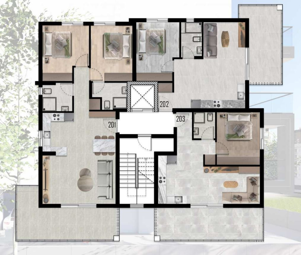 Apartment (Flat) in Tsireio, Limassol for Sale