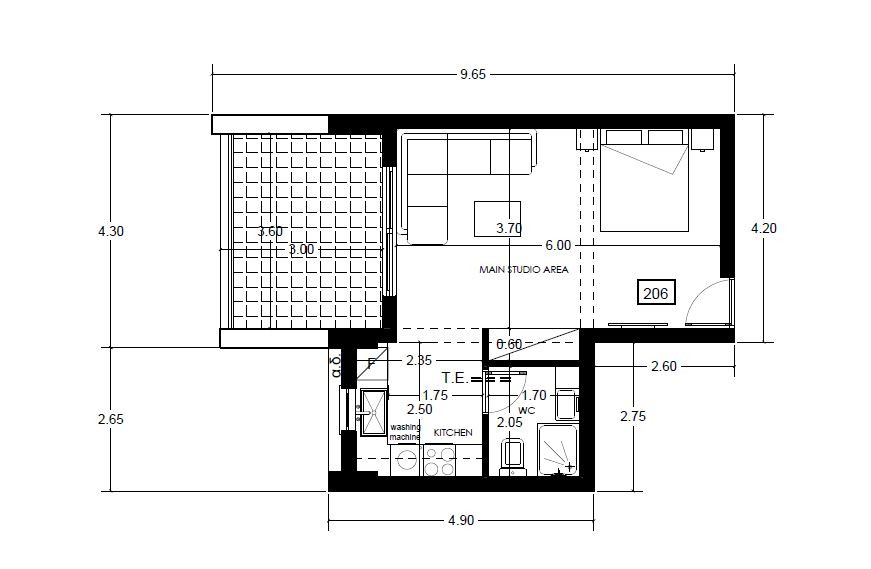 Apartment (Studio) in Zakaki, Limassol for Sale
