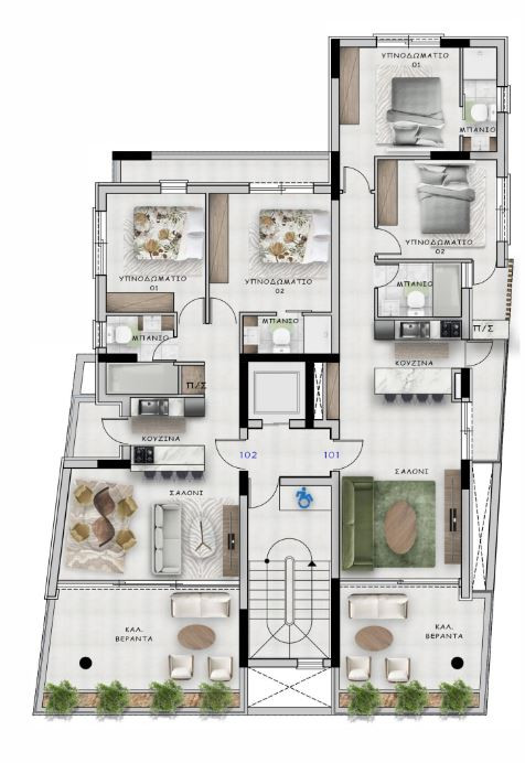 Apartment (Flat) in Mesa Geitonia, Limassol for Sale
