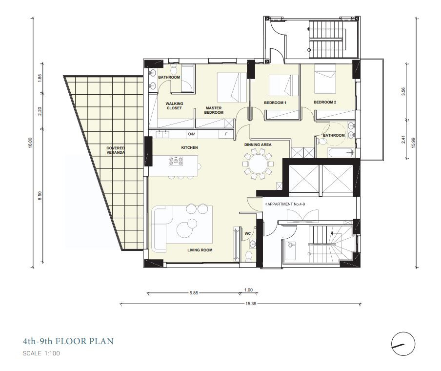 Apartment (Flat) in City Center, Nicosia for Sale