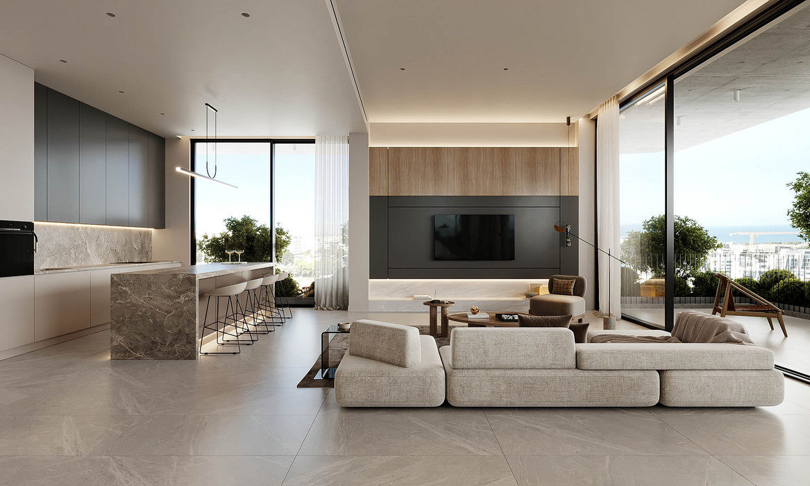 Apartment (Penthouse) in Potamos Germasoyias, Limassol for Sale