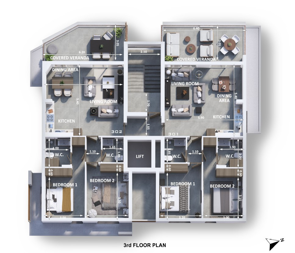 Apartment (Penthouse) in Drosia, Larnaca for Sale