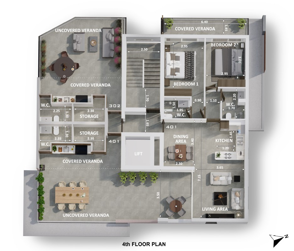 Apartment (Penthouse) in Drosia, Larnaca for Sale