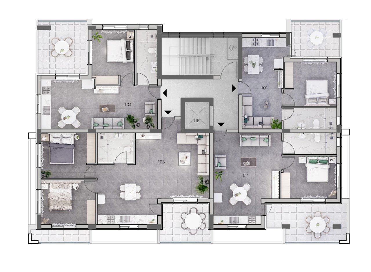 Apartment (Flat) in Trachoni, Limassol for Sale