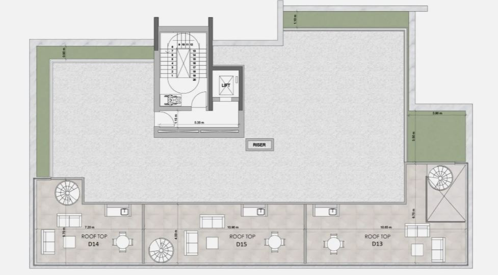 Apartment (Penthouse) in Agios Nektarios, Limassol for Sale