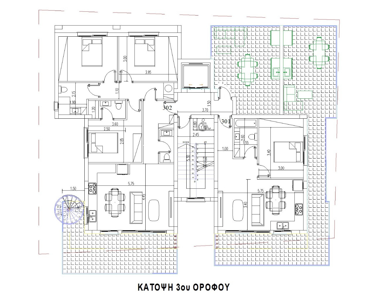 Apartment (Penthouse) in Polemidia (Kato), Limassol for Sale
