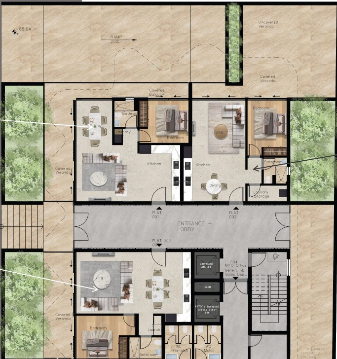 Apartment (Flat) in City Center, Paphos for Sale