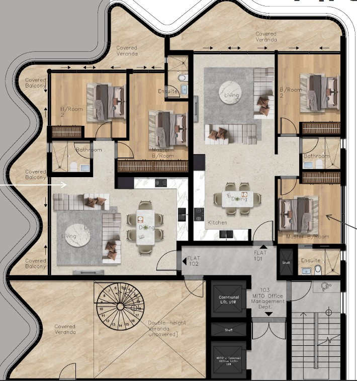 Apartment (Flat) in City Center, Paphos for Sale