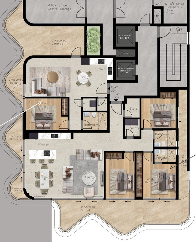 Apartment (Flat) in City Center, Paphos for Sale