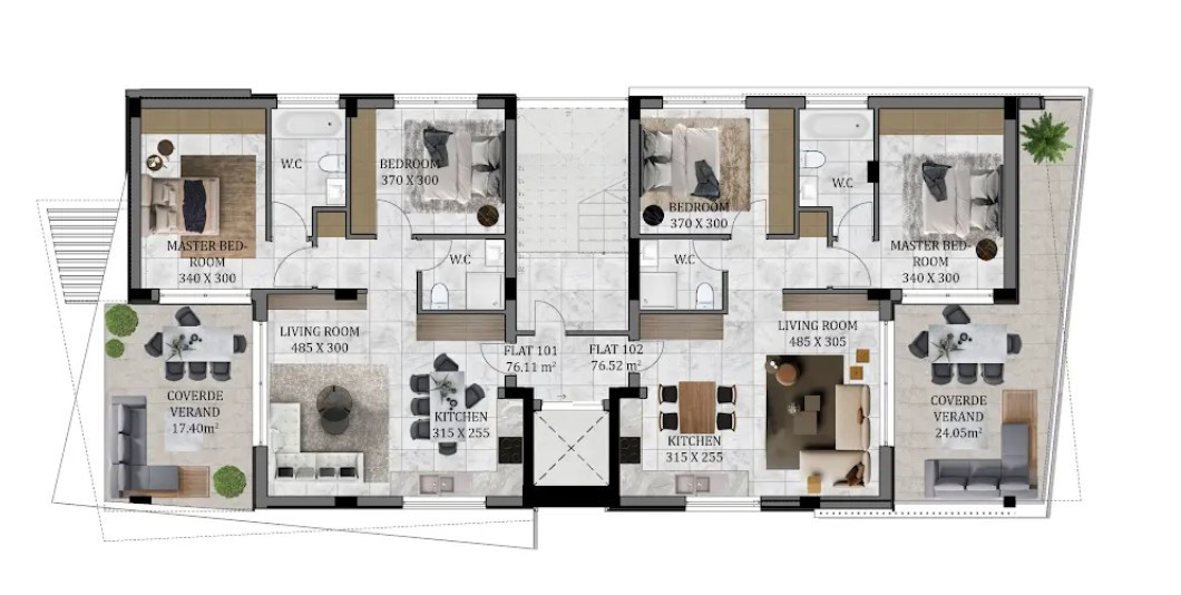 Apartment (Flat) in Germasoyia, Limassol for Sale