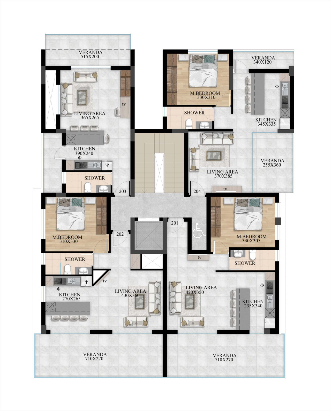 Apartment (Flat) in Zakaki, Limassol for Sale