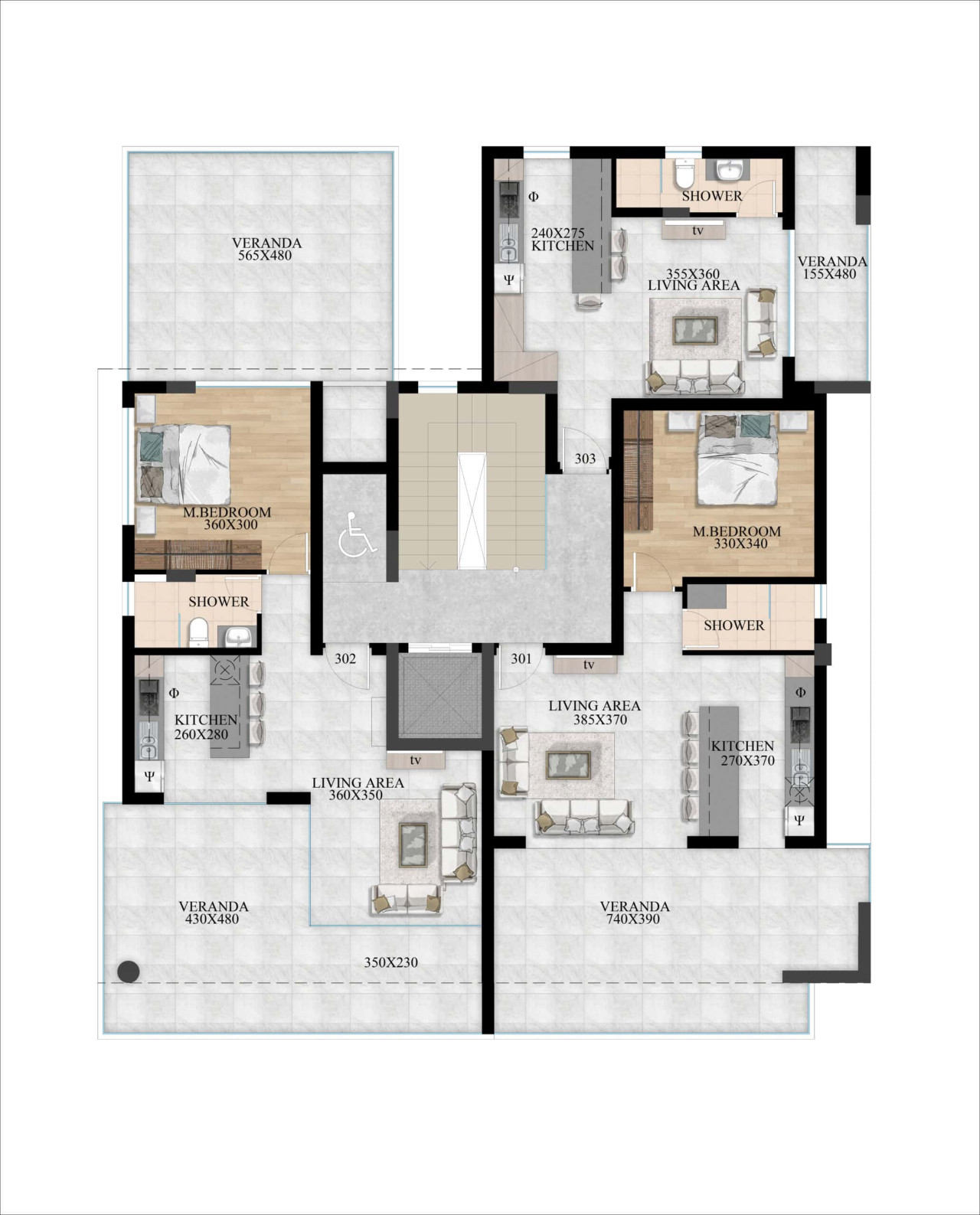 Apartment (Flat) in Zakaki, Limassol for Sale