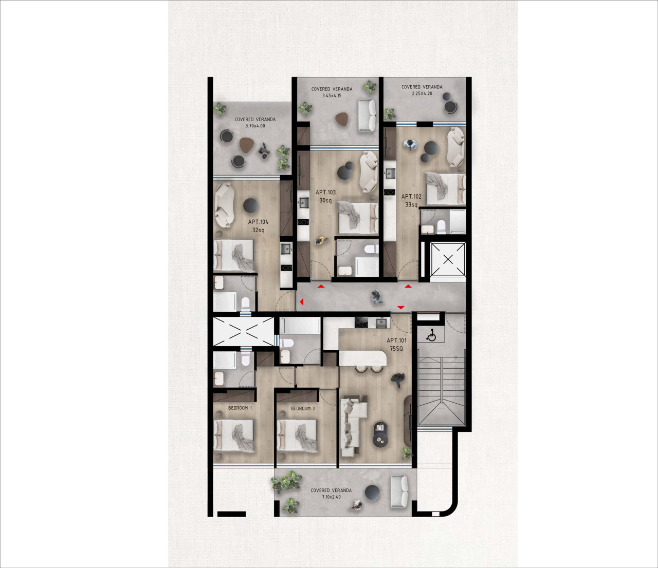 Apartment (Flat) in Agios Spyridonas, Limassol for Sale