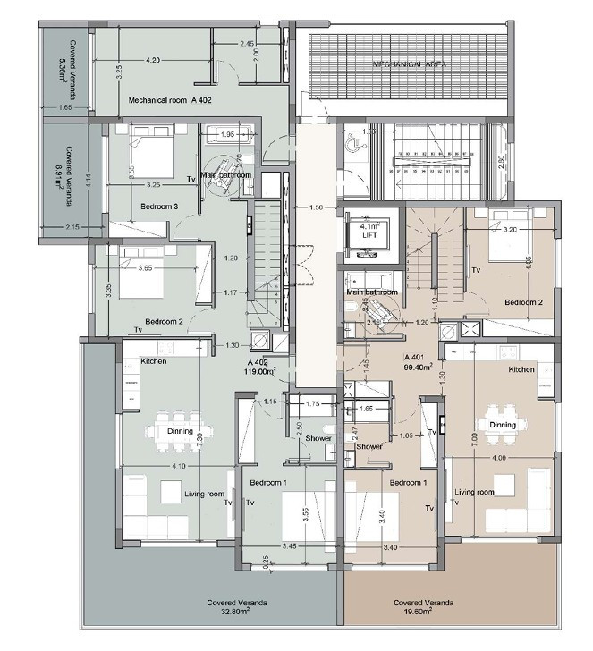Apartment (Penthouse) in Potamos Germasoyias, Limassol for Sale