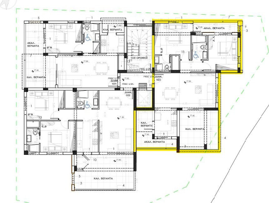 Apartment (Penthouse) in Polemidia (Kato), Limassol for Sale