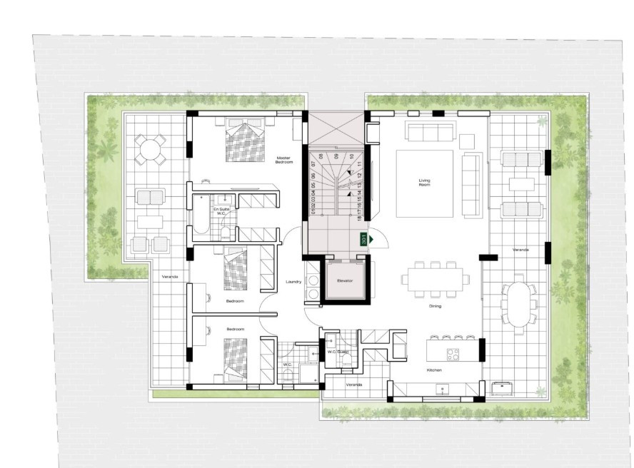 Apartment (Penthouse) in Makedonitissa, Nicosia for Sale