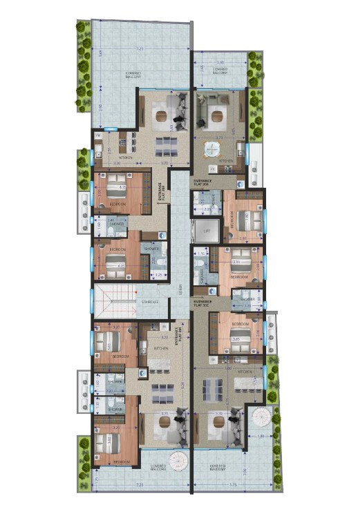 Apartment (Penthouse) in Aradippou, Larnaca for Sale