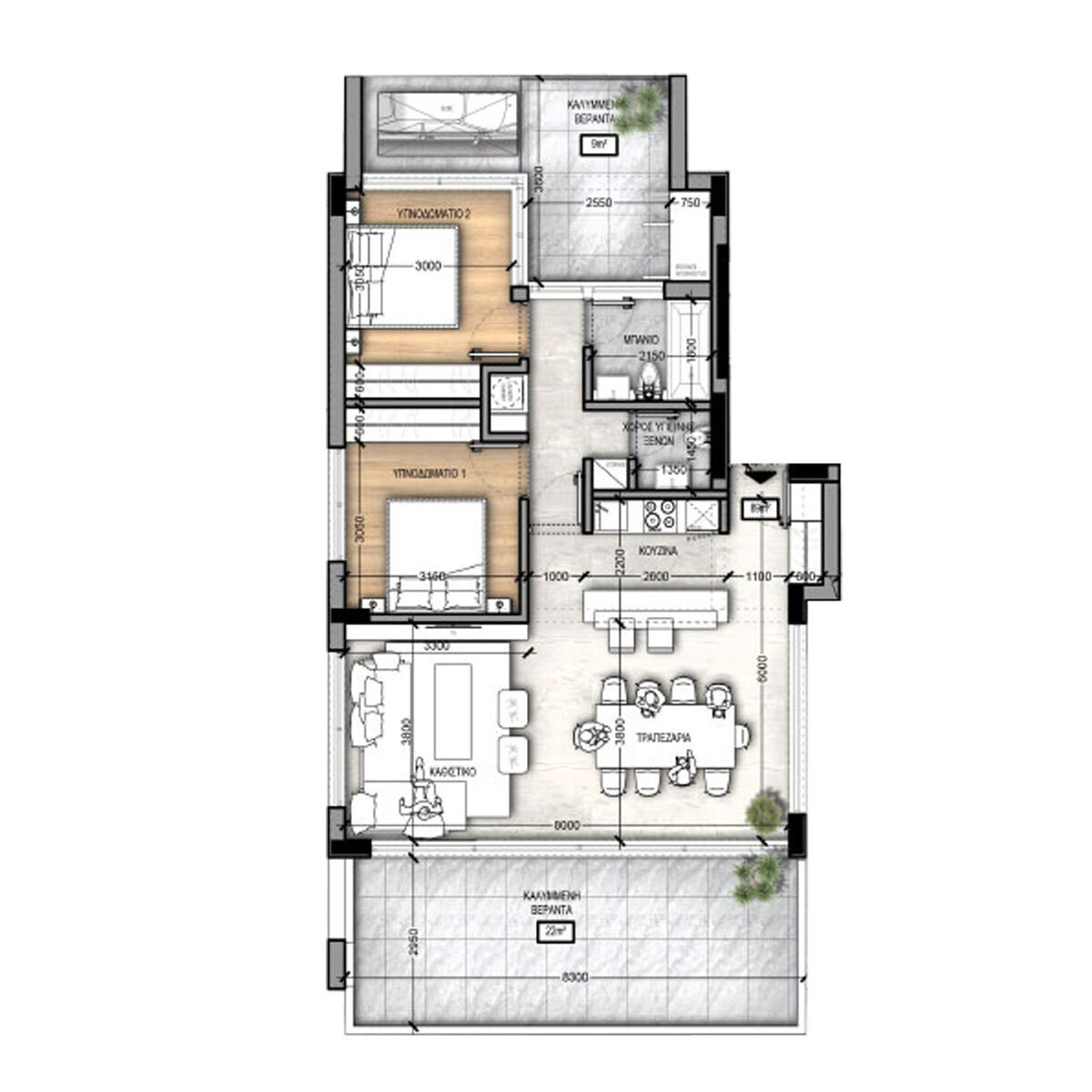 Apartment (Flat) in Potamos Germasoyias, Limassol for Sale