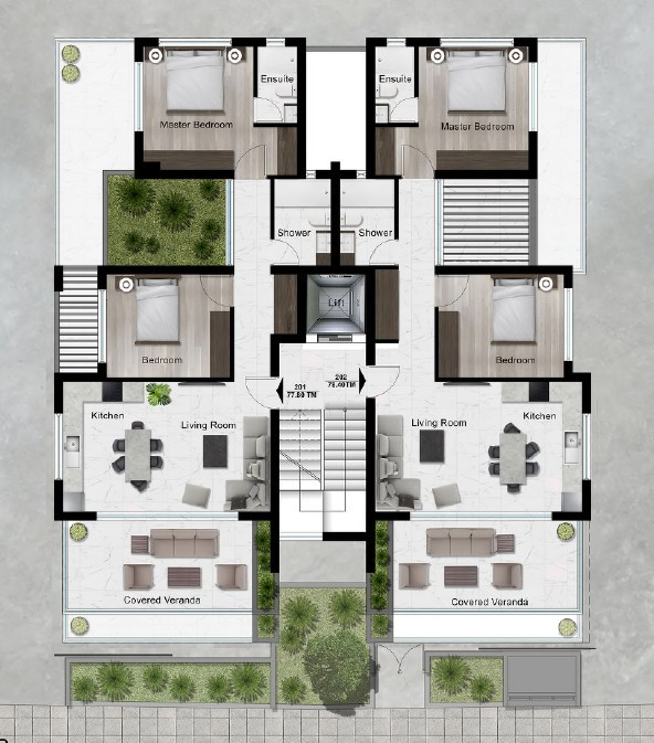 Apartment (Flat) in Agia Fyla, Limassol for Sale